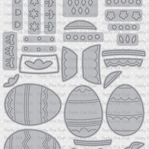 Pretty Pink Posh Die Build an Egg