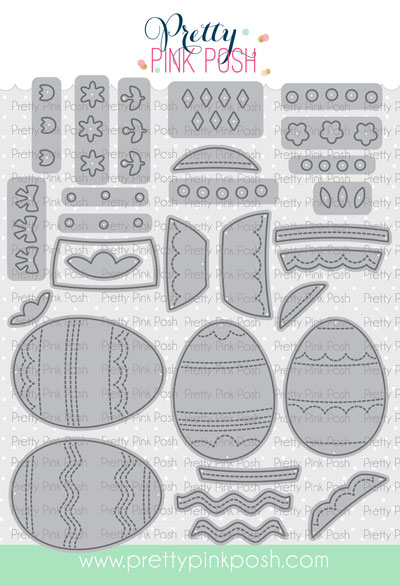 Pretty Pink Posh Die Build an Egg