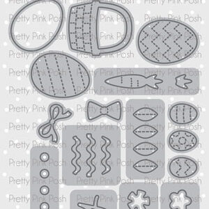 Pretty Pink Posh Die Easter Holder Additions