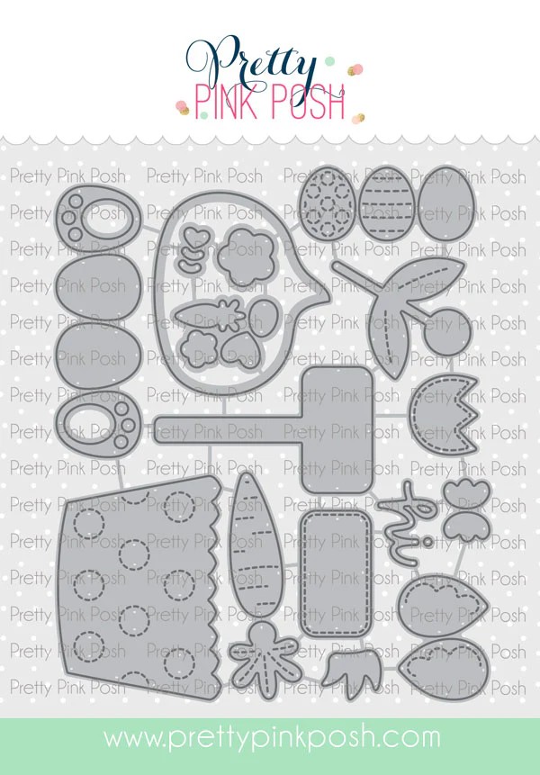 Pretty Pink Posh Die Big Easter Cupcake