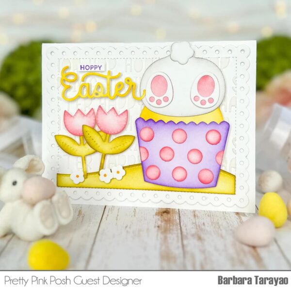Pretty Pink Posh Die Big Easter Cupcake