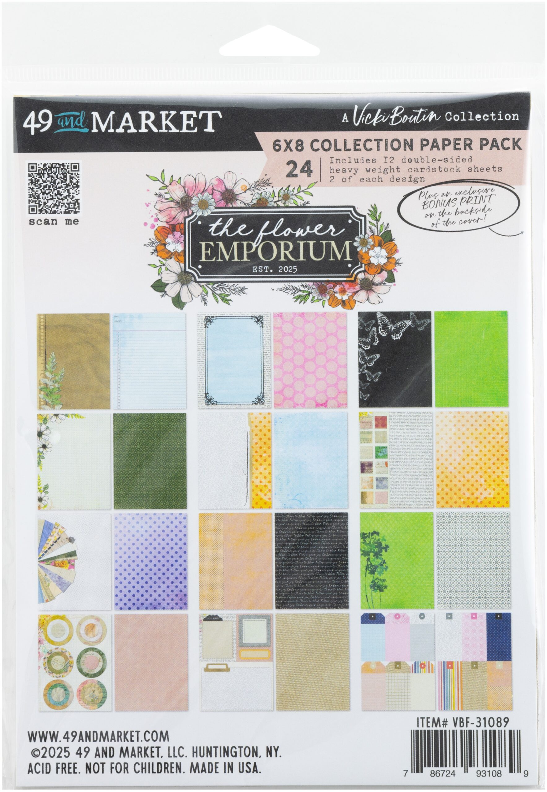 49 & MARKET THE FLOWER EMPORIUM 6X8 PAPER PAD