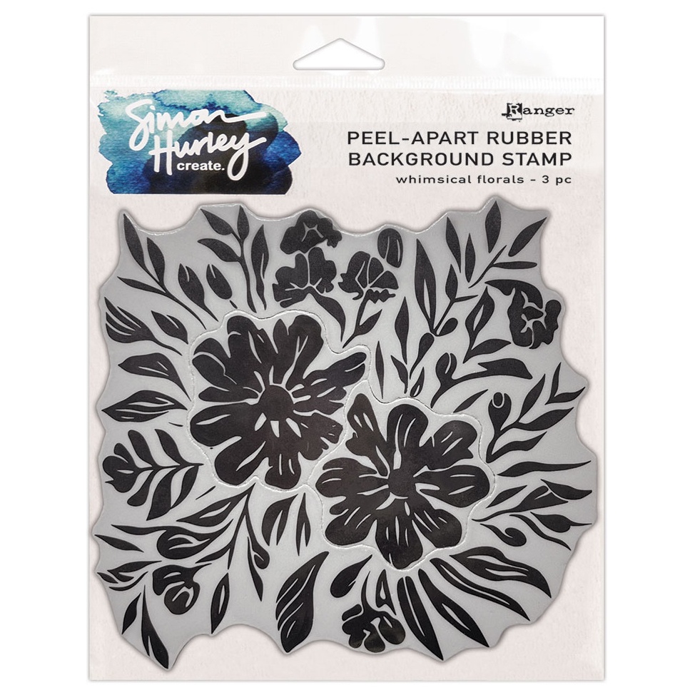 RANGER SIMON HURLEY STAMP WHIMSICAL FLORALS