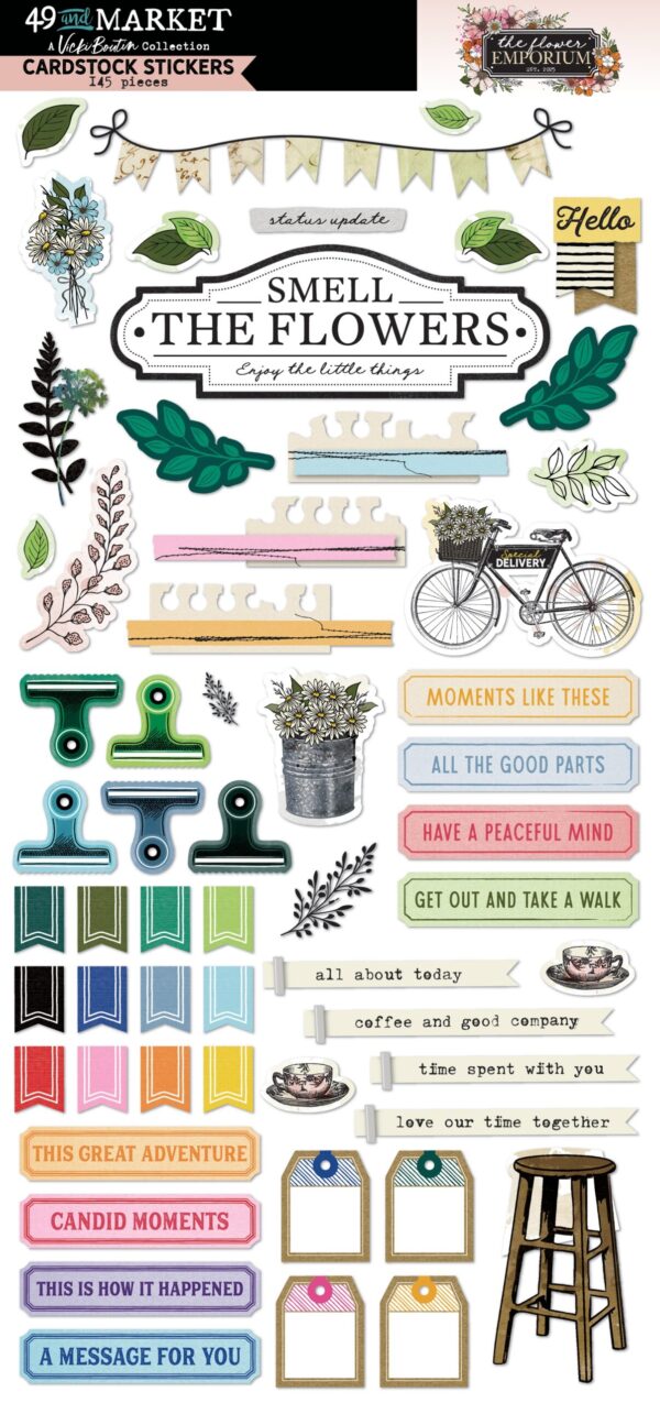 49 & MARKET THE FLOWER EMPORIUM STICKER