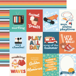 Ep Summer Break 12X12 3X4 Journaling Cards