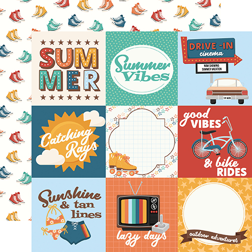 Ep Summer Break 12X12 4X4 Journaling Cards