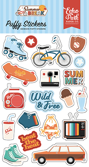 Ep Summer Break Puffy Stickers