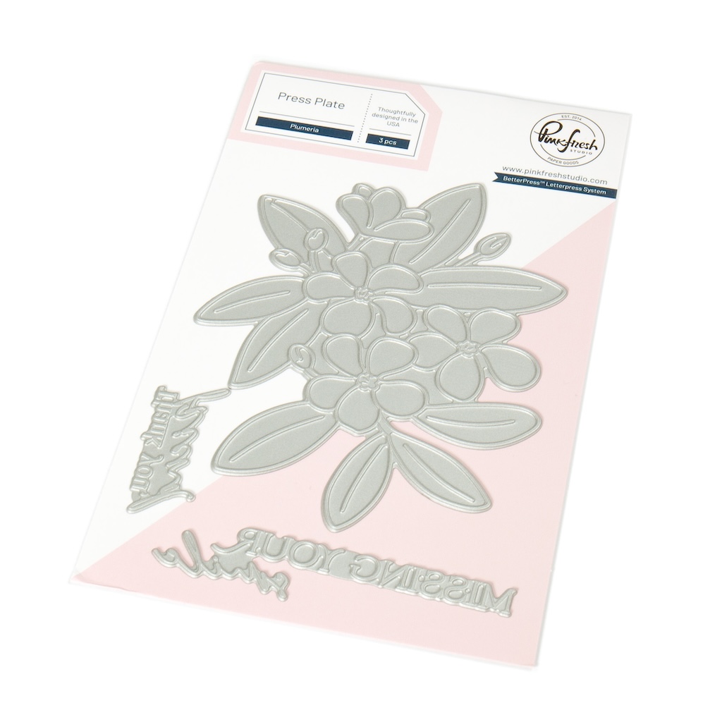 Pinkfresh Press Plate Plumeria