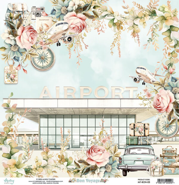 Mintay Bon Voyage 12 X12 #03