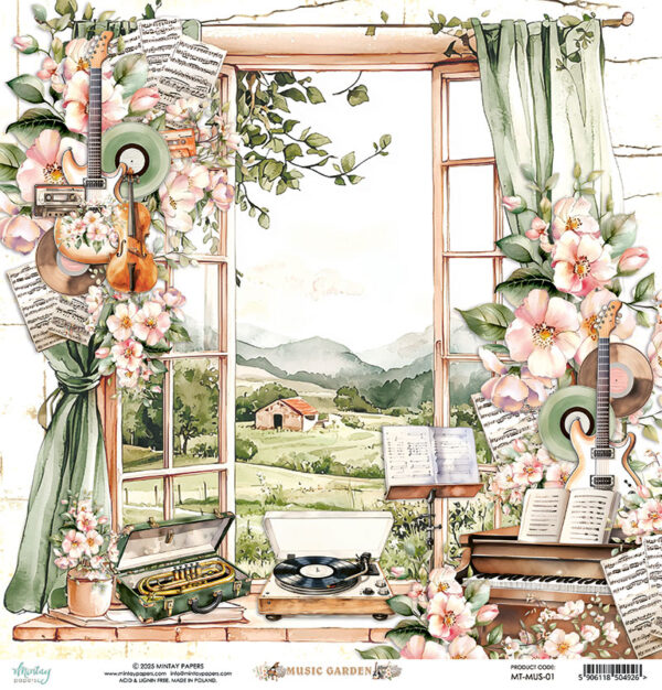 Mintay Music Garden 12X12 #01