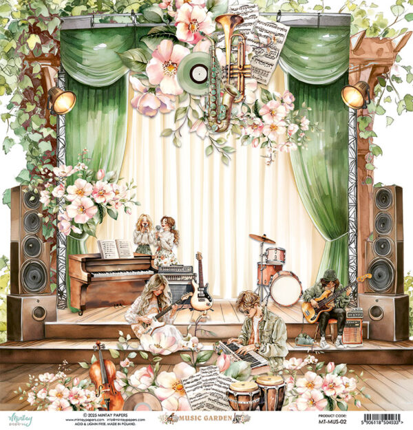 Mintay Music Garden 12X12 #02