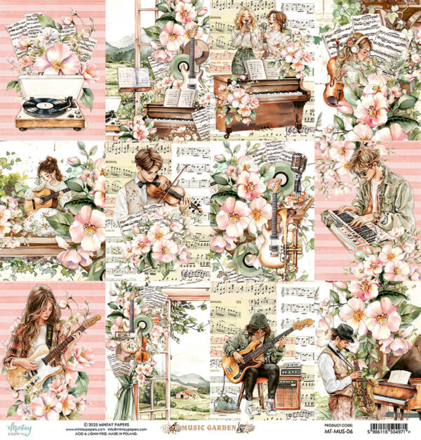 Mintay Music Garden 12X12 #06