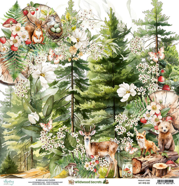 Mintay Wildwood Secrets 12X12 #03
