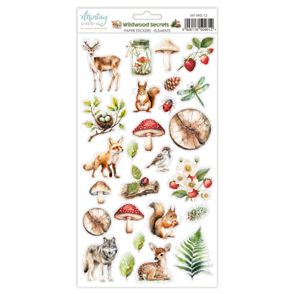 Mintay Wildwood Secrets 6 X12 Paper Stickers Elements Mintay Wildwood Secrets 6 X12 Paper Stickers Elements