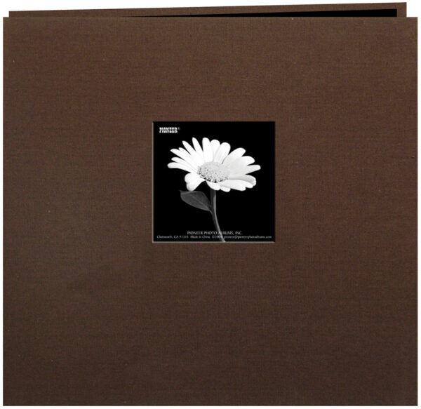 PIONEER 12X12 CLOTH ALBUM FRAME CHOCOLATE BROWN