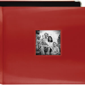 PIONEER 3-RING 12X12 ALBUM SEWN FRAME BRIGHT RED
