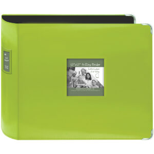 PIONEER 3-RING 12X12 ALBUM SEWN FRAME BRIGHT GREEN