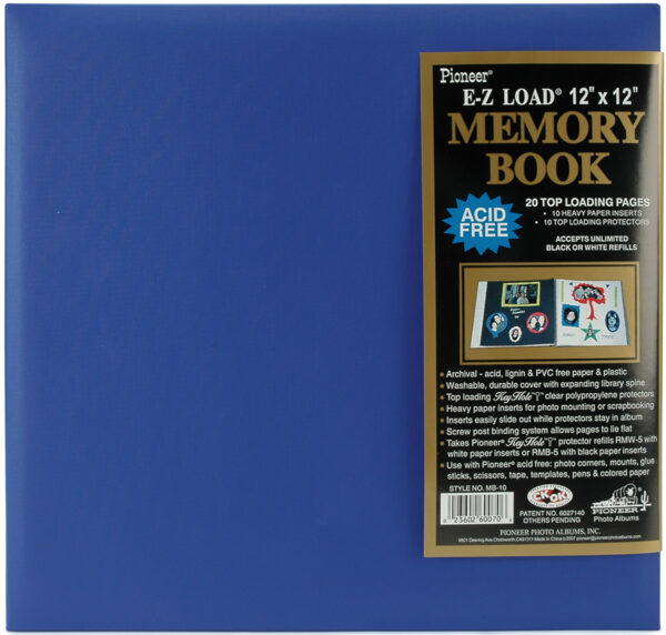PIONEER 12X12 ALBUM LEATHERETTE SEA BLUE