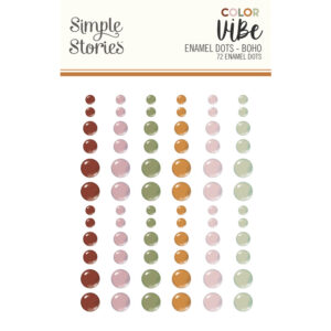 Simple Stories Color Vibe Enamel Dots Boho