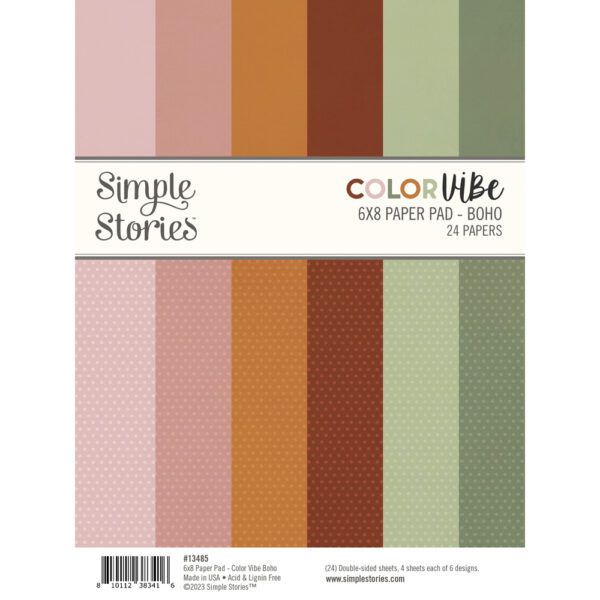 Simple Stories Color Vibe Boho 6X8 Paper Pad