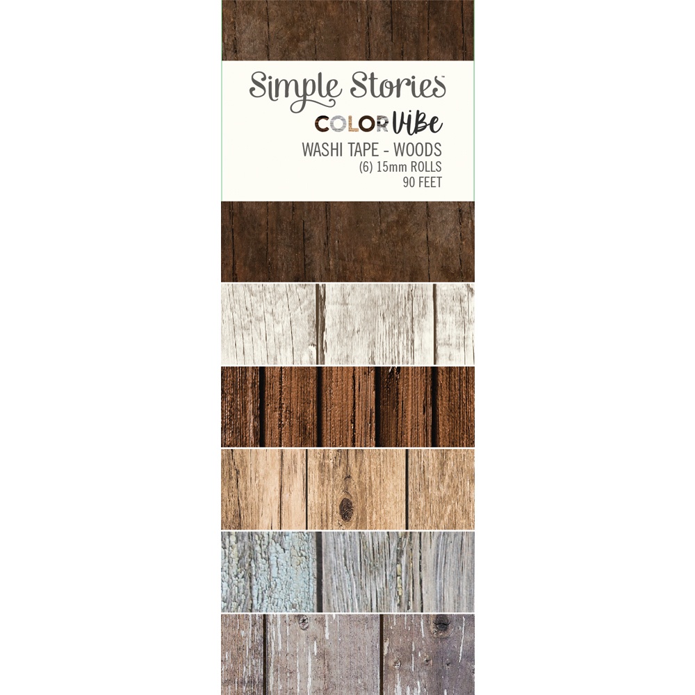 Simple Stories Color Vibe Washi Tape Woods