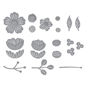 Spellbinders Little Blooms Etched Dies From the Out and About Collection