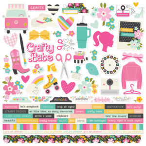 Simple Stories Crafty Babe Cardstock Stickers
