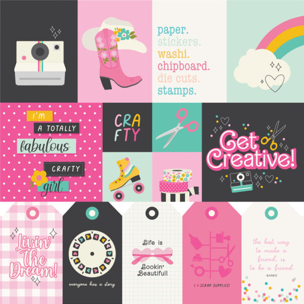 Simple Stories Crafty Babe 12X12 Elements 1