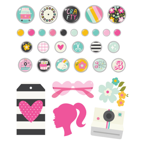 Simple Stories Crafty Babe Decorative Brads