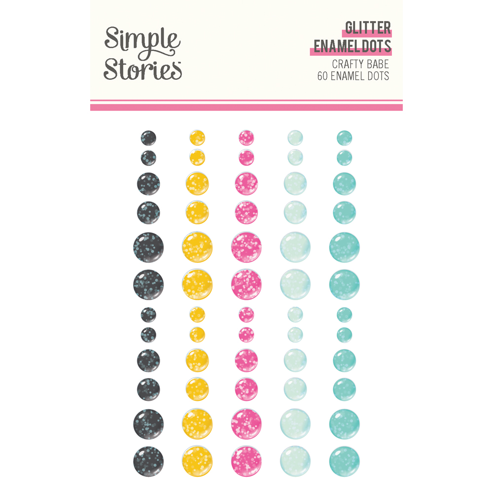 Simple Stories Crafty Babe Glitter Enamel Dots