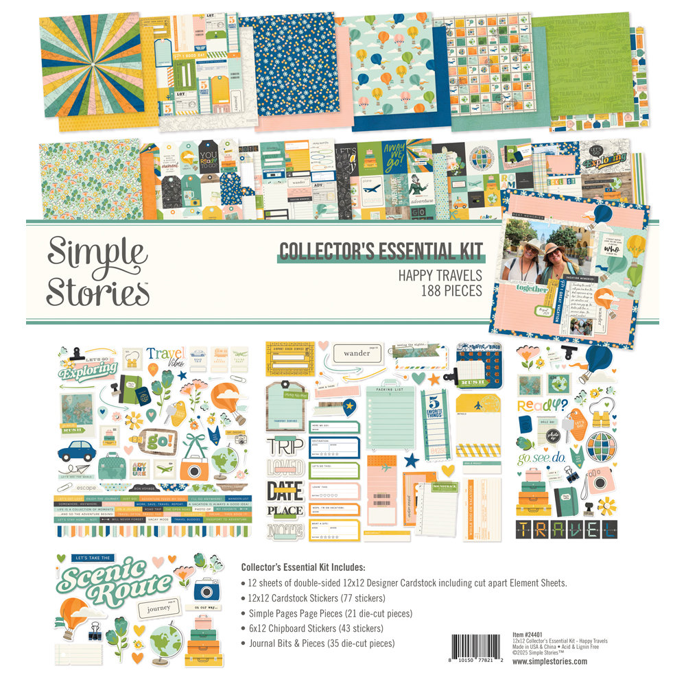 Simple Stories Happy Travels Collector's Esential Kit