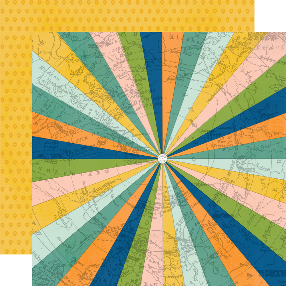 Simple Stories Happy Travels 12X12 Round Trip