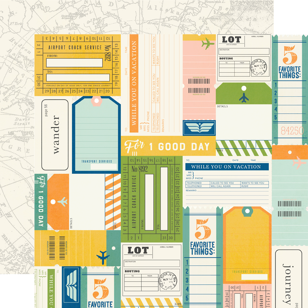 Simple Stories Happy Travels 12X12 Here & Now