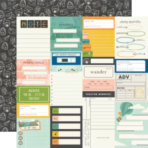 Simple Stories Happy Travels 12X12 Journal Elements