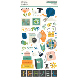 Simple Stories Happy Travels 6X12 Chipboard