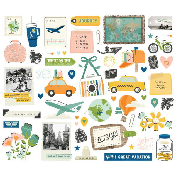 Simple Stories Happy Travels Bits & Pieces
