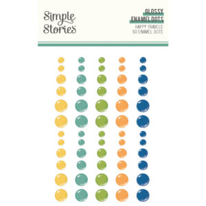 Simple Stories Happy Travels Glossy Enamel Dots