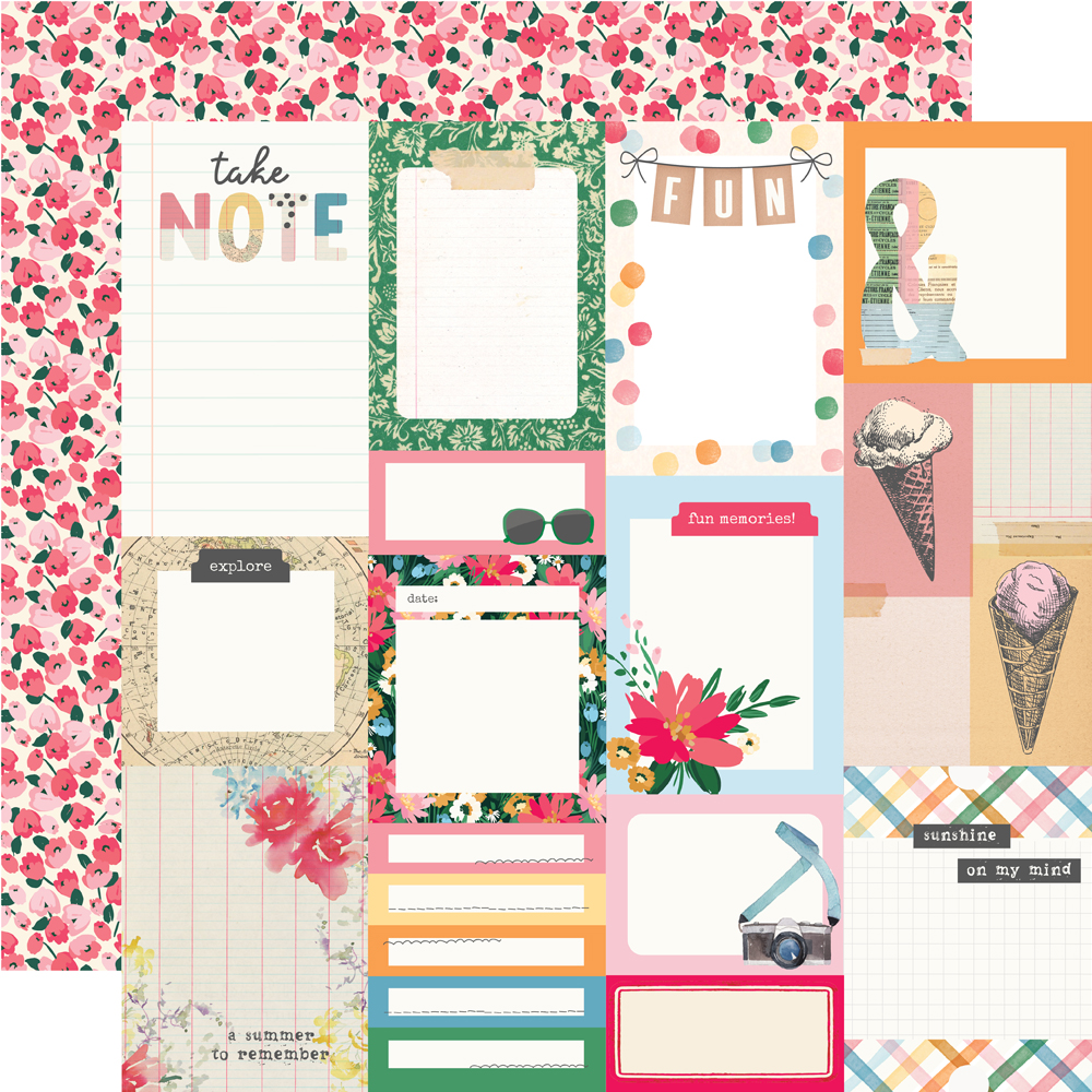 Simple Stories Sunny Days 12X12 Journal Elements