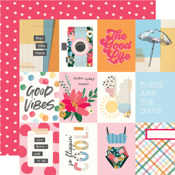 Simple Stories Sunny Days 12X12 3X4 Elements Simple Stories Sunny Days 12X12 3X4 Elements