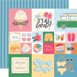 Simple Stories Sunny Days 12X12 2X2/4X4 Elements