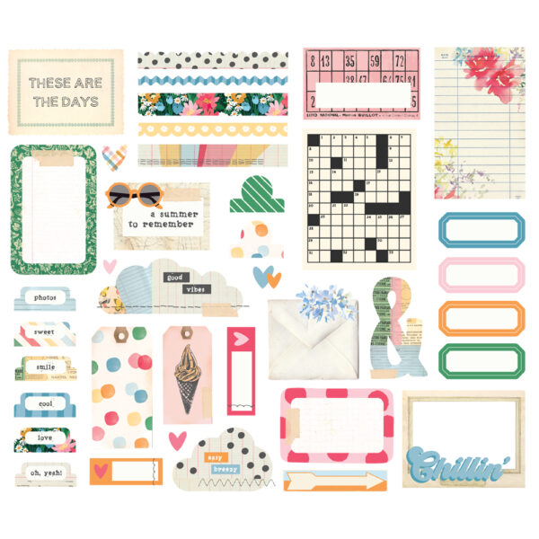 Simple Stories Sunny Days Journal Bits & Pieces