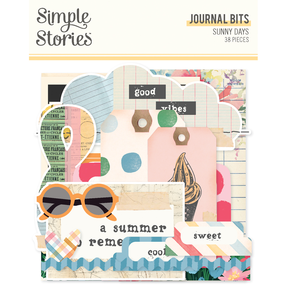 Simple Stories Sunny Days Journal Bits & Pieces