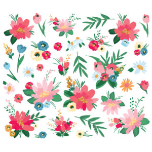 Simple Stories Sunny Days Floral Bits & Pieces