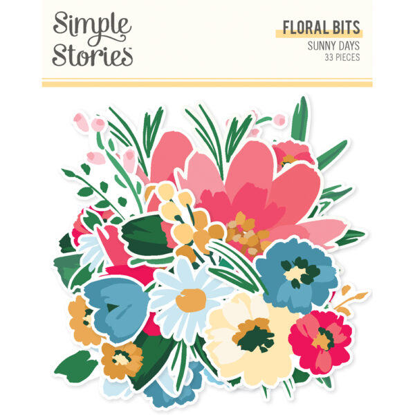 Simple Stories Sunny Days Floral Bits & Pieces