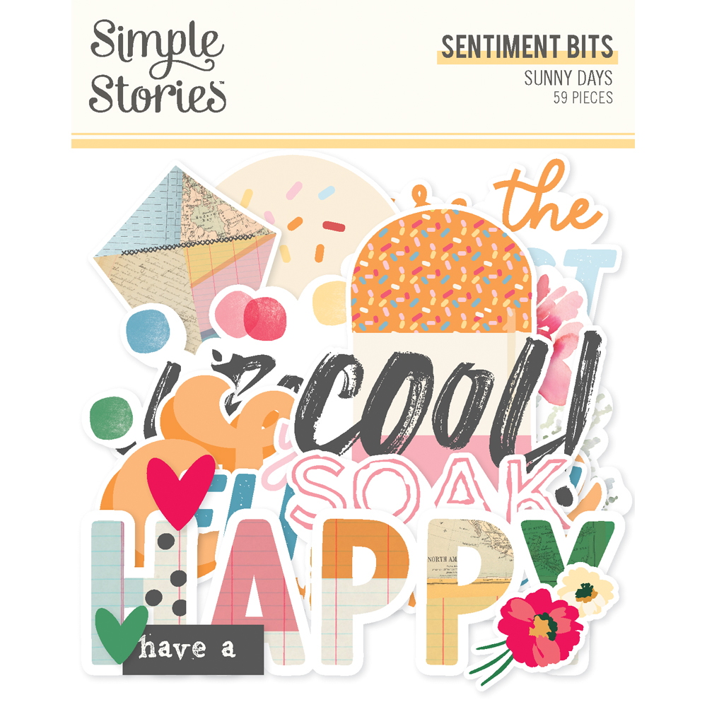 Simple Stories Sunny Days Sentiment Bits & Pieces
