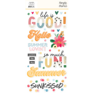 Simple Stories Sunny Days Foam Stickers