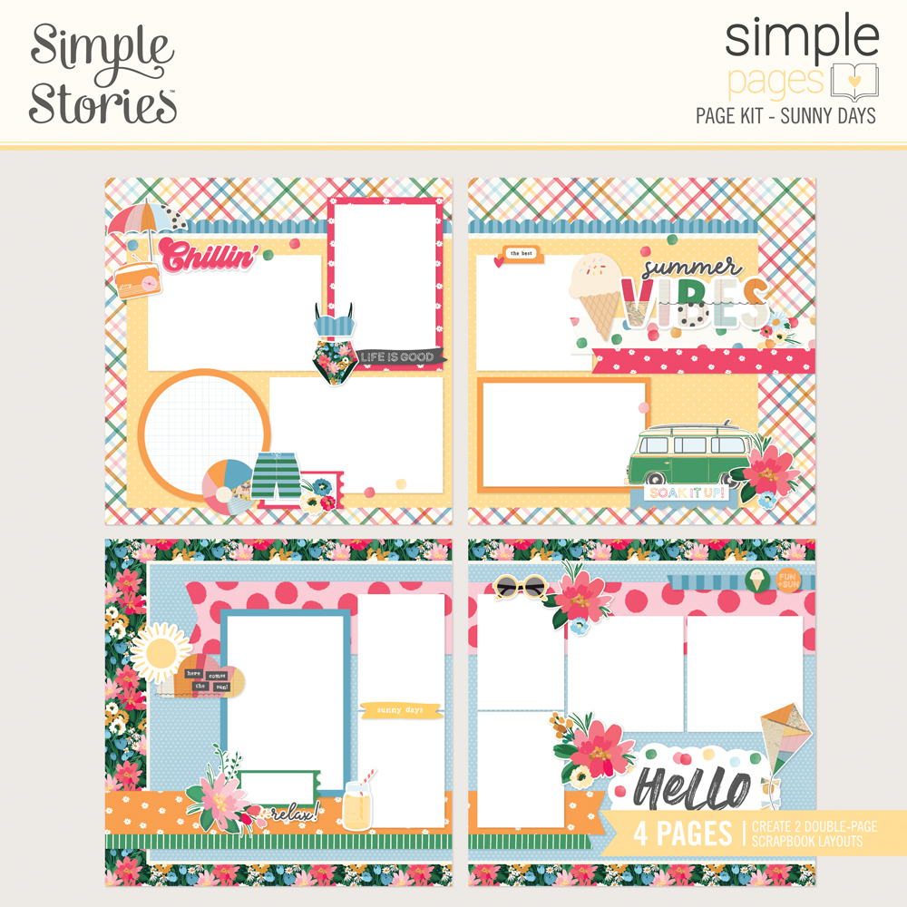 Simple Stories Sunny Days Simple Pages Page Kit