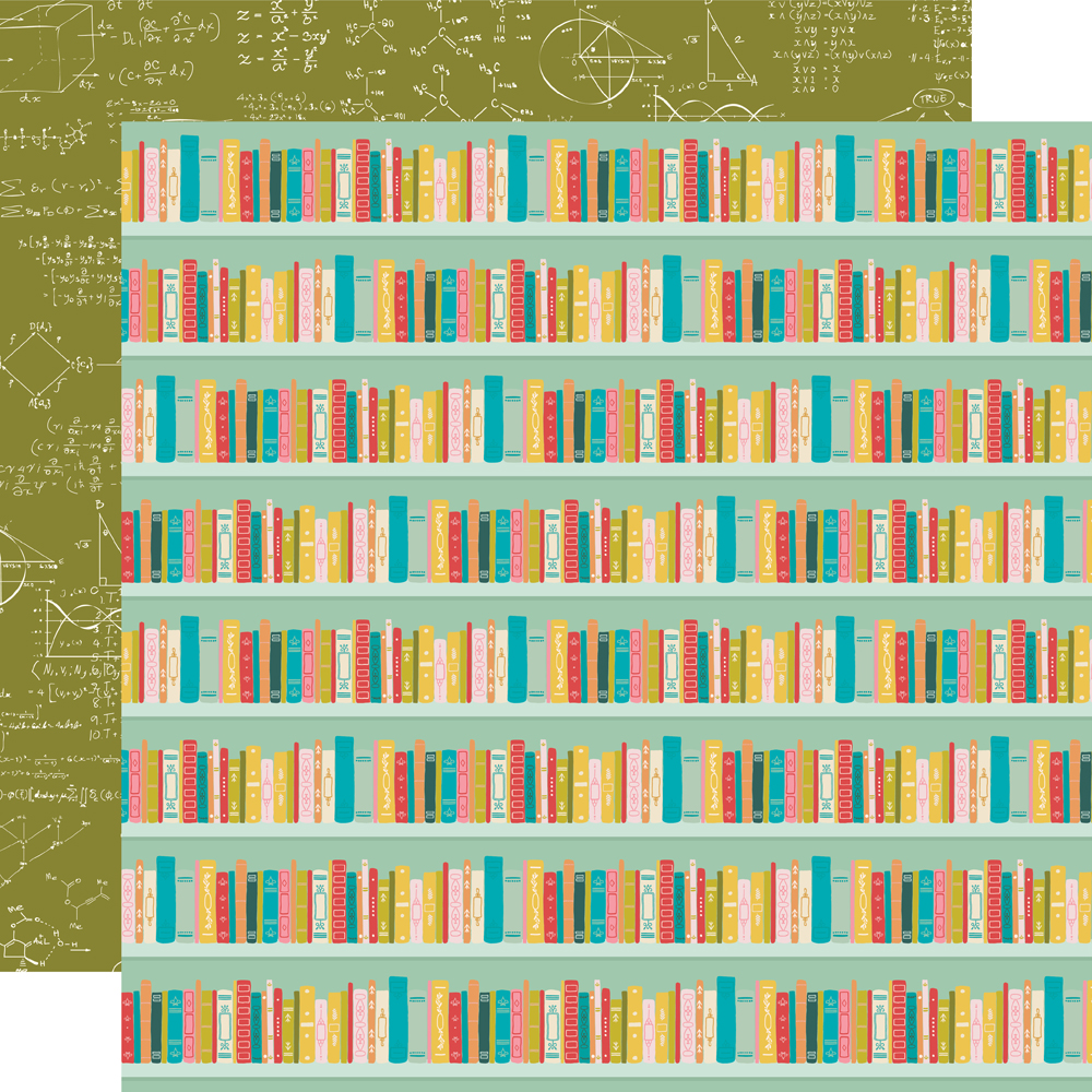 Simple Stories Book Fair 12X12 Hit the Books