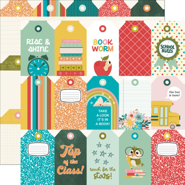 Simple Stories Book Fair 12X12 Tag Elements