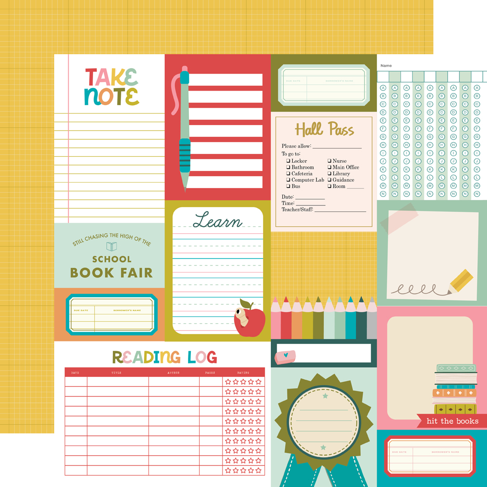 Simple Stories Book Fair 12X12 Journal Elements